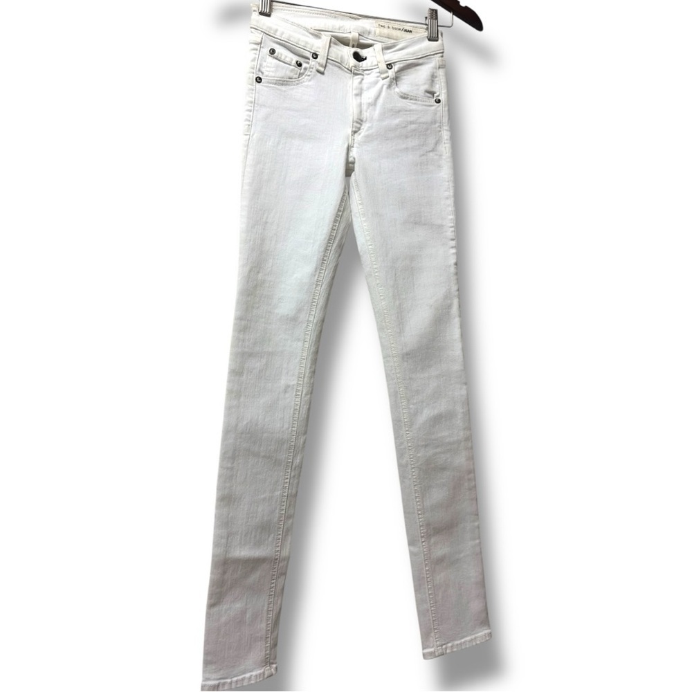 Rag & Bone | EUC USA White High-Rise White Skinny Jeans (size 24) - Picture 2 of 14